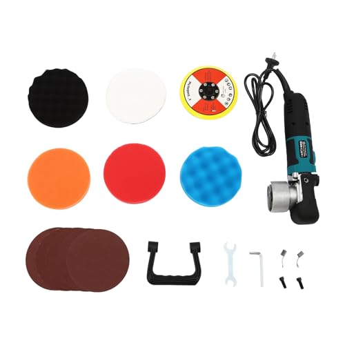 Donened - Lucidatrice a batteria, set lucidatrice per auto, 850 W, lucidatrice eccentrica, 6 velocità, 2000 – 4500 giri/min, macchina per cera a batteria per auto, pulizia auto e lucidatura di auto
