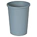 Rubbermaid Commercial 2947GRA Untouchable Waste Container, Round, Plastic, 11gal, Gray (RCP2947GRA)