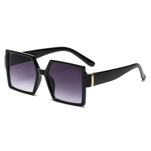 Lunettes de soleil carrées surdimensionnées pour terrasses et sorties urbaines