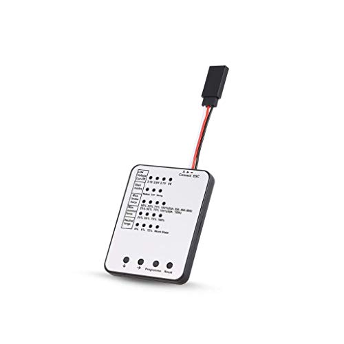 Fasizi RC Program Card Electronic Speed Controller Programmer for RC Car 25A - 150A ESC, Compact - Image 2