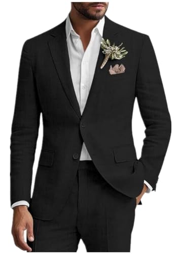 Linen Mens Suits Summer Beach Wedding Mens Tuxedo Grooms