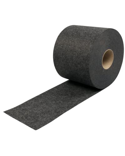 Zaundruck Sichtschutzstreifen aus Techno-Vlies - nachhaltiger Sichtschutz für Doppelstabmattenzaun - hochwertiger Windschutz 26 m x 19 cm - Sichtschutz-Rolle - Florenz (Grau)