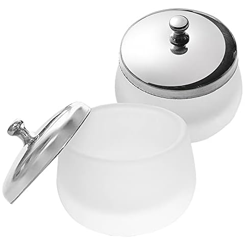 Acrylic Liquid Powder Dappen Dish Matte Crystal Glass Nail Art Cup Liquid Powder Dappen Container Holder with Lids for Nail Art Tools Cover