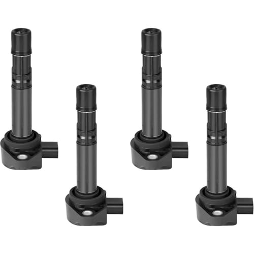 AUTOSAVER88 Ignition Coils 4-Pack Compatible with 1999-2010 Honda Civic Accord Odyssey Pilot Ridgeline, 1999-2011 Acura EL MDX RL TL, 2004-2007 Saturn Vue V6 L4 1.7L 3.0L 3.2L 3.5L 3.7L