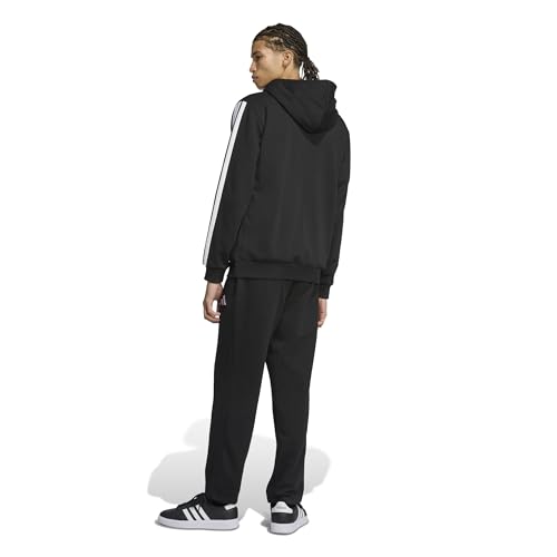adidas Herren Colorblock Hooded Track Suit, black/white, L – Ansicht 2