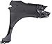 Evan Fischer Fender Compatible with 2014-2019 Toyota Corolla, Primed, Sedan, Steel Front, Driver Side