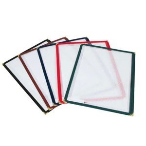 Winco Black Single Menu Cover [PMC-5K]