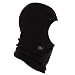 Turtle Fur Balaclava, Classic Midweight Micro Fur Fleece Hood, Black