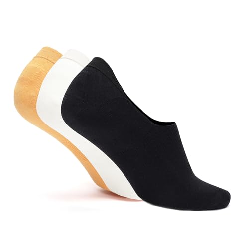 Image of Levi's Men's Cotton Stretch No Show Anti Slip Grip Socks (Pack of 3)