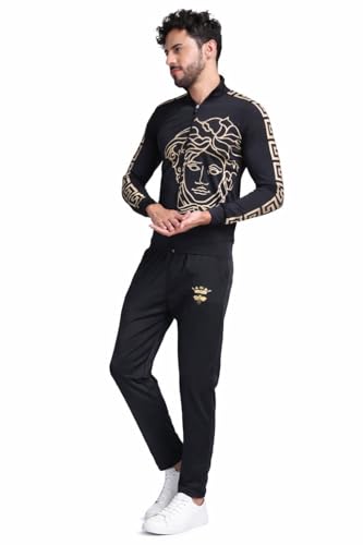 Image of YELLOW TREE Fabulous Polyester Printed Tracksuit For Men(TRKST-06)
