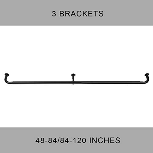 image for Mayrhyme Room Darkening Curtain Rod 28-48 Inches, Wrap Around Design,1