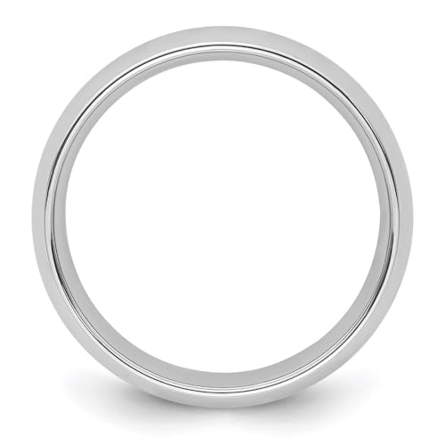 Diamond2Deal Platinum 6mm Comfort-Fit Wedding Band Ring4