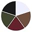 Black/White/Brown/Burgundy/Army Green