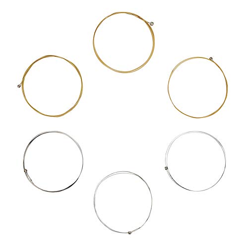 Conjunto de cordas – aço inoxidável de, liga colorida de cobre fósforo, som nítido e completo, antif