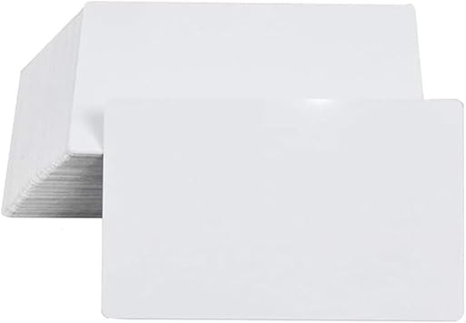 Zeloyaut 100pcs Heat-Transfer Aluminum Business Cards | Sublimation-Ready Customizable Blanks for DIY Printing 0.24mm Thick, 86x54mm