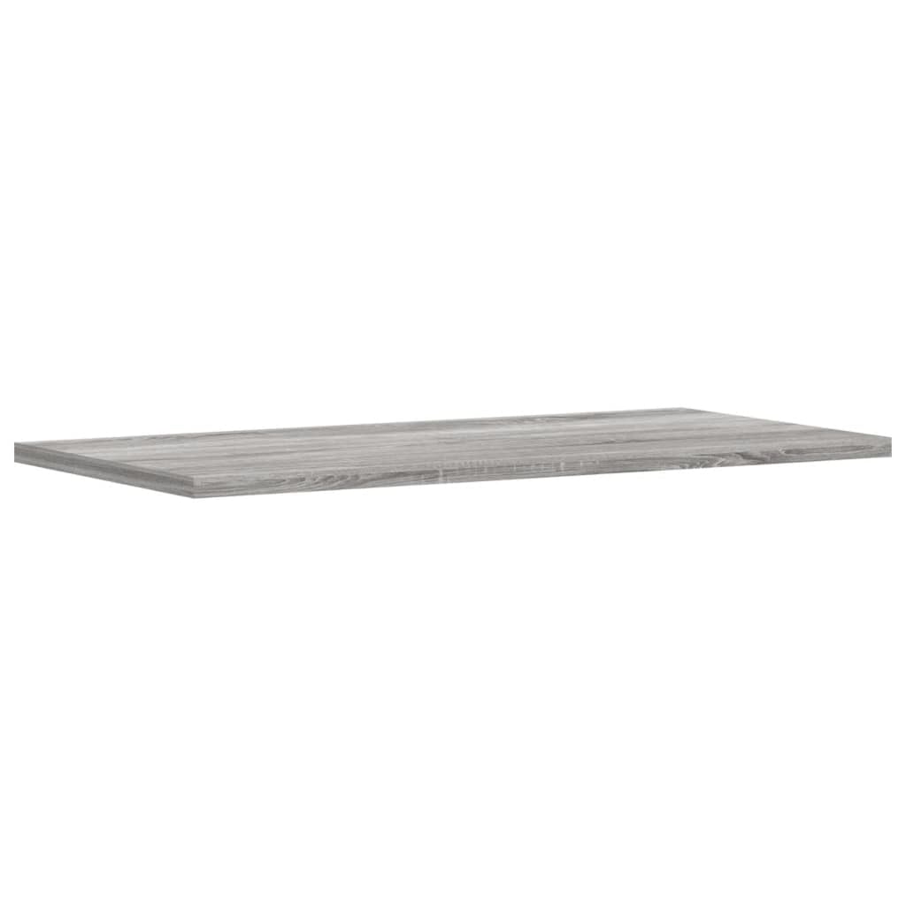 4 scaffali da parete in legno Sonoma, 60 x 20 x 1,5 cm, per soggiorno, camera da letto, ufficio, colore: grigio