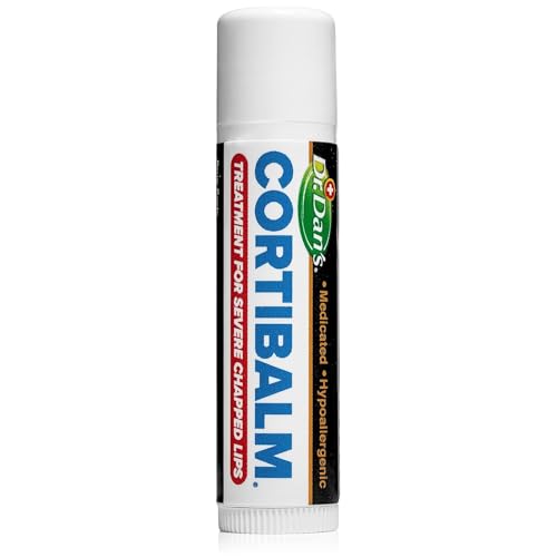 Dr. Dan's Cortibalm for Dry Cracked Lip - 1 Pack - Healing Lip Balm for Severely Chapped Lips - Designed for Men, Women and Children
