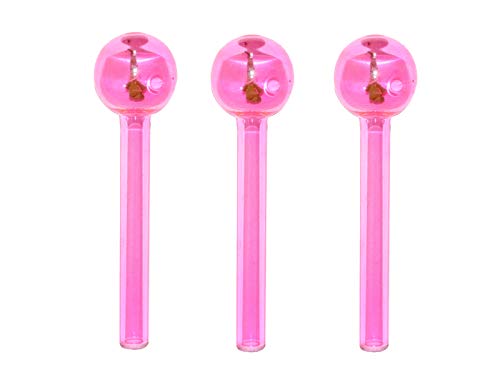 Green Apple Inc 5 Inch Valentine Pink Glass Pipe, Pack of 20 1