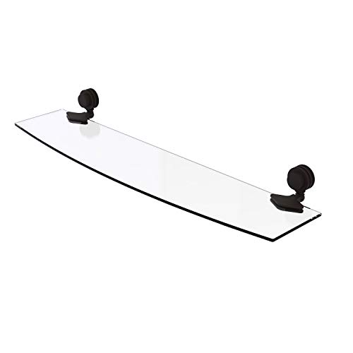 Allied Brass 433D/24-ORB 433 D Venus Collection Inch Dotted Accents 5 Glass Shelf, 24-Inch by 5-Inch, Oil Rubbed Bronze