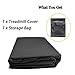 Treadmill Cover with Zipper and Windproof Buckle, Waterproof Oxford Cloth Protector for Outdoor Exercise Equipment, Heavy Duty 210D Treadmill Cover for(160 * 95 * 110cm)