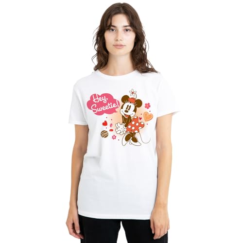 T-shirt femme Minnie Mouse Saint-Valentin le cadeau rétro idéal
