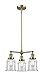 Innovations 207-BB-G182-LED 3 Light Vintage Dimmable LED Chandelier, Brushed Brass