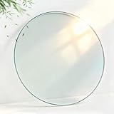 Cristales Para Mesas Tablero Redondo, Tablero De Vidrio Templado Transparente, Alto Brillo, Mesas De Centro De Repuesto, Panel Cristal(95CM(37.4IN))