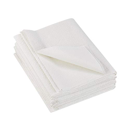 mckesson drape sheets 100 count disposable sheet for bed massage exam medical 2-ply tissue latex-free 40 x 60 in white