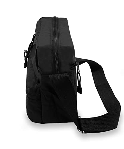 Everest Cross Body Bag, Black, One Size3