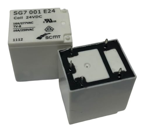 Relé SG7 001 E24 evita sobrecargas en circuitos de 24VDC con su potencia de 16A