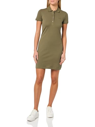 Image of Lacoste Women's Slim Fit Stretch Petit Pique Polo Dress