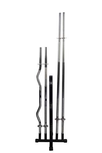 Suporte Organizador P/4 Barras 200kg De Anilhas E 6 Halteres