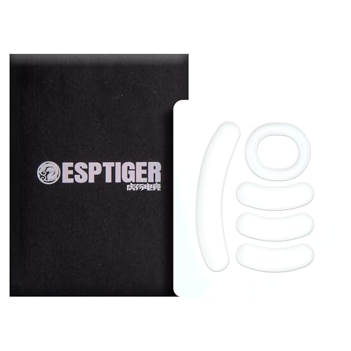 Gaming Mouse Skates ICE - V2 Skates for Logitech G-PRO Wireless Mouse Feet 2.5D Edge Treatment Smooth PTFE Material 3M Adhesive - White