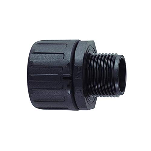 166-90107 - Conduit Connector, HelaGuard, Straight, 1-1/4 ", Nylon 6.6 (Polyamide 6.6), Black, 60 mm, IP66