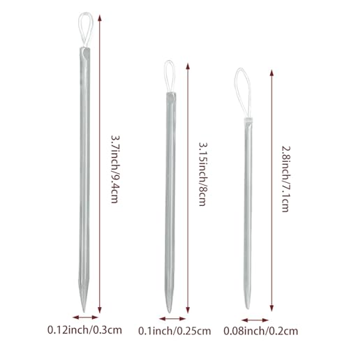 Image of 9 Pcs Yarn Needle Tapestry Needles,Large-Eye Blunt Needles,Darning Needle Yarn Sewing Needles,Nylon Thread Rope Threader Yarn Thread Eye Wool Needle Threader Sweater Needle Knitting Tool
