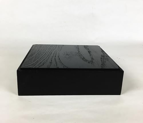 Générique Socle pour statue en chêne massif 18 x 18 (Noir)