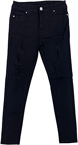 Image of ToBeInStyle Girl's Denim Easy Styling Classic Timeless Everyday Jeans Zip-Up Closure