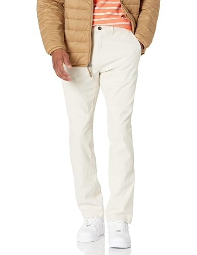 Amazon Essentials Men's Slim-Fit Casual Stretch Chino Pant, Stone, 32W x 32L