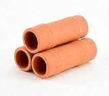 Pyramide Bambus Ablaich Garnelen Krebs Wels Laich Höhle Röhre Ton schwarz Terra (terrakotta)