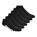 PUMA Socks Men's Low Cut Socks, Black/White, 10-13/6-12 (Pack of 6)