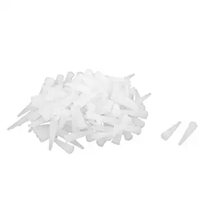 ELECTROPRIME Powder Coating Paint End Cap Tapered Stopper White 6.3mmx2.3mmx23mm 135pcs