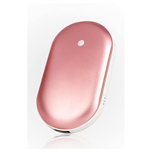 BRIGENIUS Hand Warmers Rechargeable, 5200mAh Electric Portable Double-Side Pocket Hand Warmer/Phone Charger, Safe Heat Therapy Pain Relief for Women Men in Winter