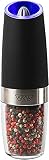 KSL Gravity Electric Salt and Pepper Grinder - Adjustable Motorized Electrical Powered Auto Shaker -