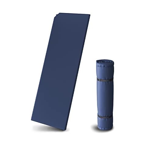 Kronenburg Isomatte Selbstaufblasend 200 x 66 x 6 cm in Blau Cover