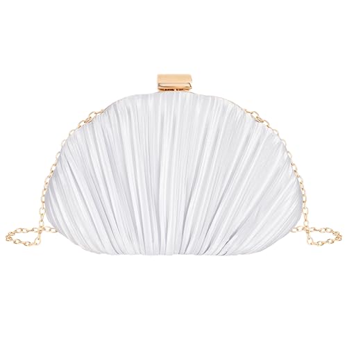 Image of Women Seashell Evening Bag Purse Mermaid Chain Strap Clutch Handbag Shoulder Bag | Seashell