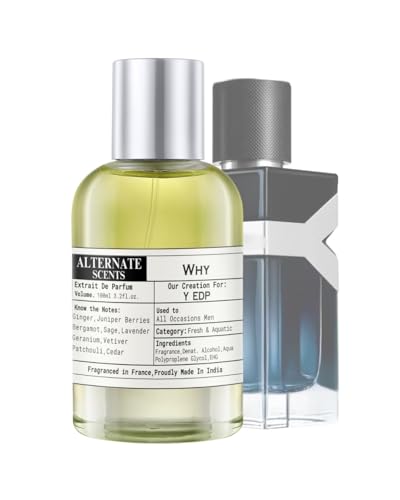Image of Alternate Scents WHY 100ml Perfume for Men | Fresh Aromatic Fougere Blend | 30% Oil Concentration | Long Lasting, Smooth & Masculine | Made in India