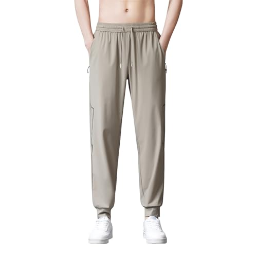 Pantalon de course grandes tailles en textile technique respirant pour homme