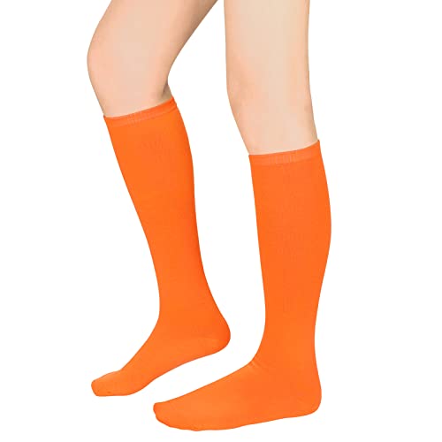 Image of American Trends Womens Athletic Knee High Socks Outdoor Sport Thigh High Stockings Casual Stripes Tube Socks