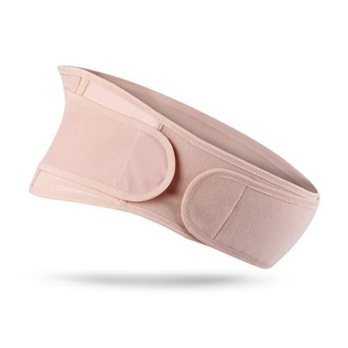 AiBuy Adjustable Belly Band For Pregnancy Maternity Support Belt Breathable Abdominal Binder Beige