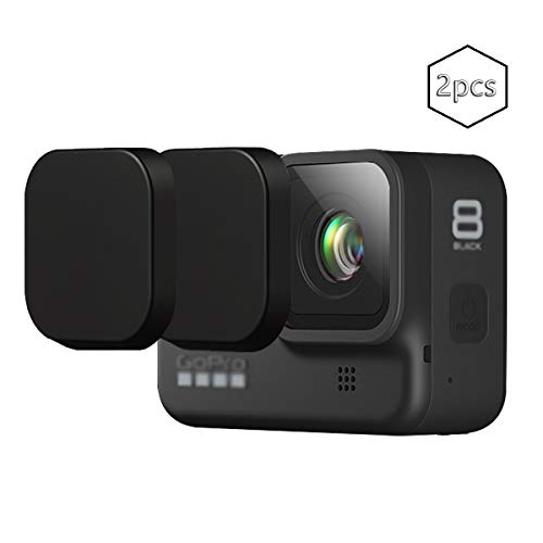 Taisioner 2pcs Silicon Lens Cap for GoPro Hero 8 Black Adsorption Protective Cover
